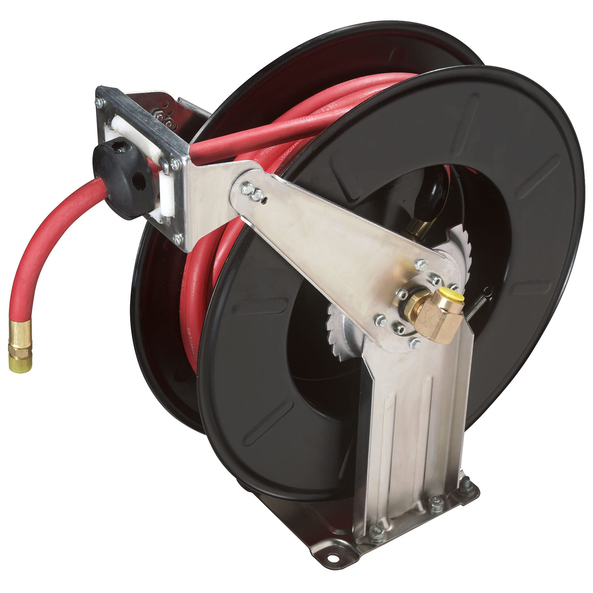 Ranger, Air Hose Reel with Hose 50ft. 300 PSI, Hose Diameter 3/8 in, Hose Length 50 ft, Model# RH-50PL